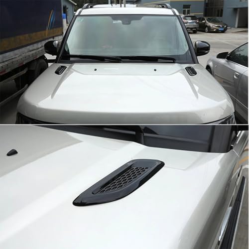 Prises d'air de capot ABS carbone pour Range Evoque et Freelander, finition premium