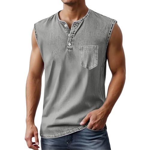 Camiseta sin mangas para hombre para correr y disfrutar de la playa este verano