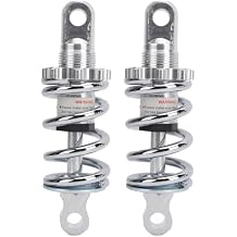 Tissting 2 Pcs Motorcycle Rear Shock Absorber 125mm 750lbs 10mm Hole Damping Suspension Adjustable Spring Shock Damper for 49cc Electric Bike ATV Go Kart Scooter