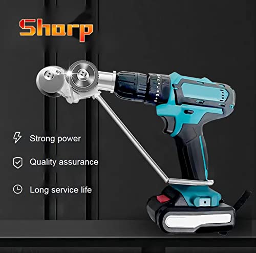 2023 New Electric Drill Plate Cutter,Metal Nibbler Drill Attachment With Adapter, Diy Metal Drill Attachment, Sheet Metal Knife For Cutting Iron, White Sheet, Steel,Copper, Aluminum(1Pc) #TOP1