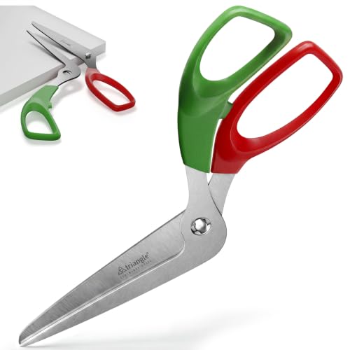Triangle 50491 Ciseaux à Pizza Acier Inoxydable Vert/Rouge 8 x 1.3 x 24 cm