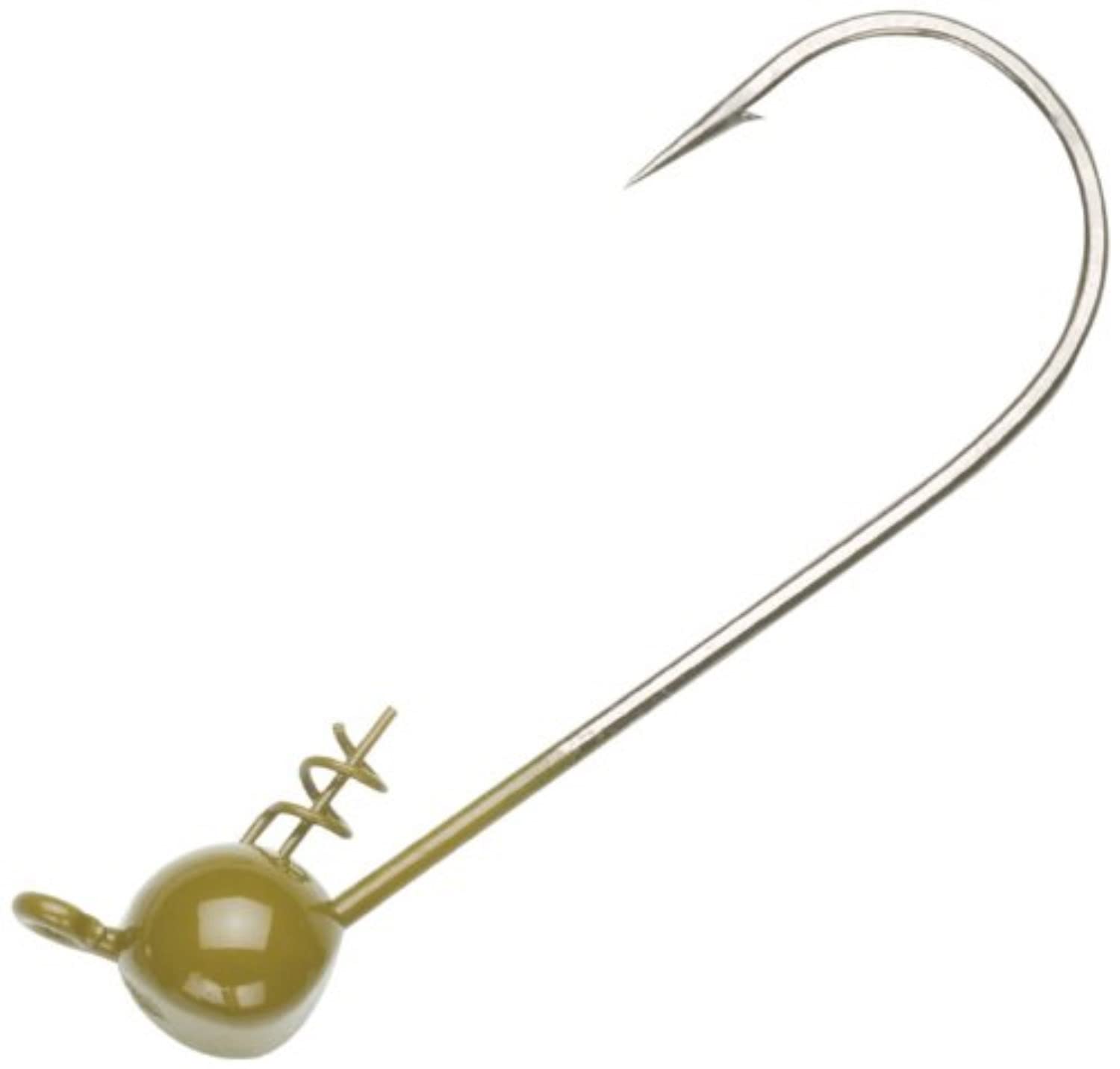 Owner 5151GP-044 Shaky Head Hook, 1/4-Ounce, 4/0-Size, 4-Pack, Green Pumpkin : Fishing Hooks : Sports & Outdoors