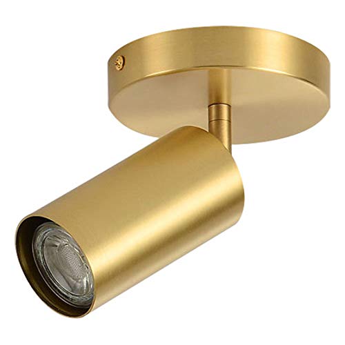 KCO Lighting Modern LED Tacking Lighting Brushed Gold Flush Mount