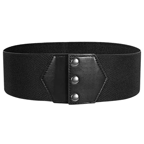 Suosdey Women Wide Elastic Belt For Dress Women's Snap-Button Corset Belt Stretchy Waistband For Girls #TOP15