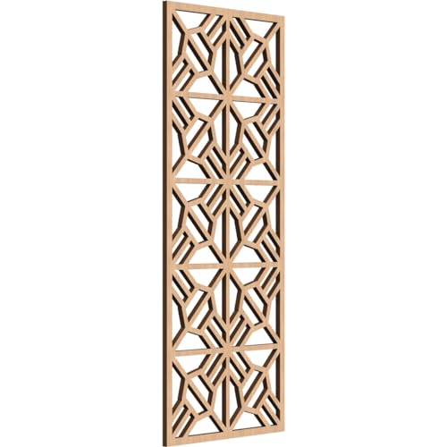 Image of Auburn Decorative Pierced Fretwork Wood Wall Panels, 13 3 /8 inchW x 34 3 /8 inchH x 3 /8 inchT, Hickory
