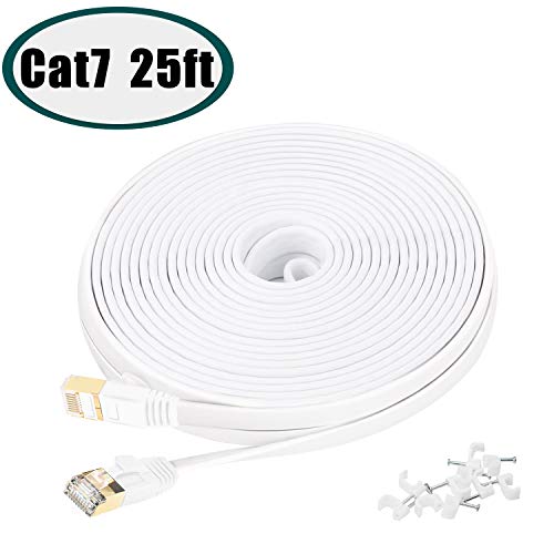 Cat 7 Ethernet Cable 25 ft, Network Cable for Xbox PS4, High Speed