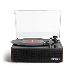 Victrola Eastwood Platine Bluetooth Signature à 3 Vitesses avec Haut-parleurs intégrés et Cache-poussière | Son Audio amélioré | Espresso (VTA-73-ESP) - Les Beatles, Paul McCartney, John Lennon, RIngo Starr, George Harrison Victrola Eastwood Platine Bluetooth Signature à 3 Vitesses avec Haut-parleurs intégrés et Cache-poussière | Son Audio amélioré | Espresso (VTA-73-ESP) – Image 4