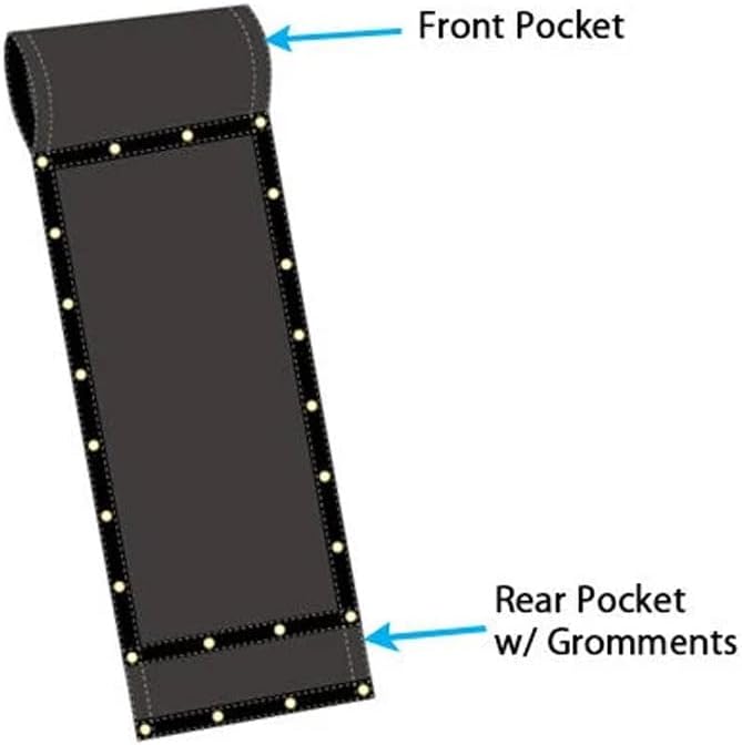Mytee Products Dump Truck & Trailer Tarp Kit w/ 8' x 16' PVC Double Pocket Mesh Tarp - Manual Hand Crank Cab Level Dump Truck Tarp System to Prevent Load Spillage