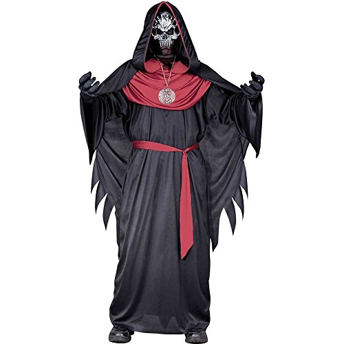 Fun World Emperor of Evil Costume Skull Priest Scary Medium