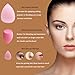 GFOUNS 15 pcs Beauty blender Makeup Sponge Bulk:Blender Sponges 15 Pcs for Liquid, Cream, and Powder, Multi-colored Pink make up sponges for foundation