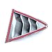 RUIHE 2pc Carbon Fiber Color Rear Quarter Panel Window Side Louvers Vent Fit for Toyota Corolla Sedan 2019 2020 2021 2022 2023 2024