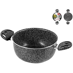 Cazuelas De Piedra Home Cazuela Piedra Antiadherente Dos Asas Cm 22, Multicolor, One Size