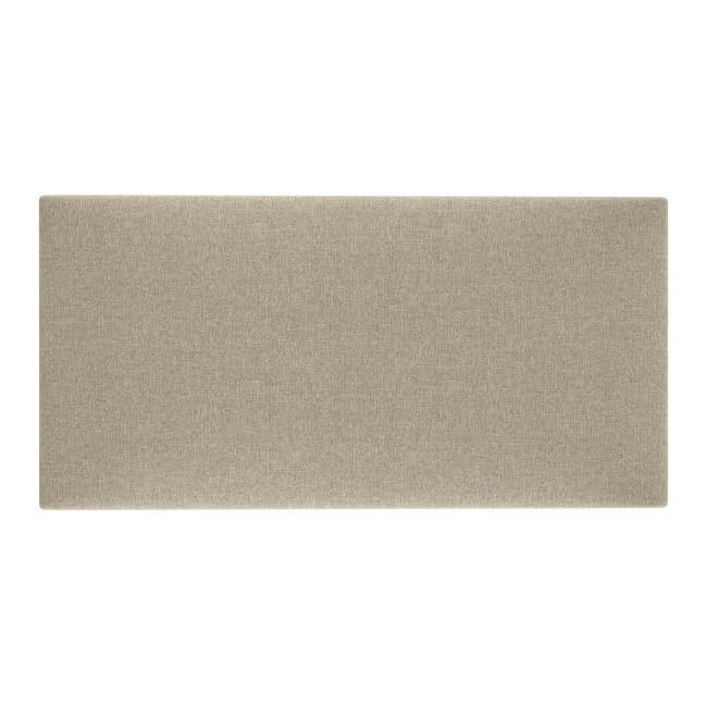 Wall Mounted Upholstered Headboard - Velvet 3D Soundproof Panels, Accent Wall Panels, Queen/King Size, Anti-Collision Padding for Kids' Rooms 600x300mm, (Pack of 1/2/4/6) (10, BEIGE TEXTURED) — image 1