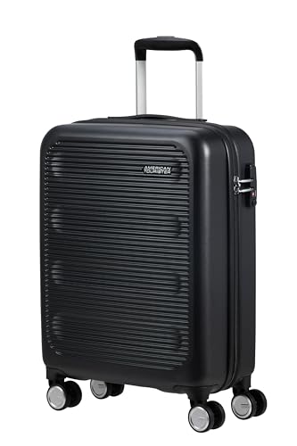 American Tourister Astrobeam   Spinner S, Equipaje de Mano, 55 cm, 36 L, Negro (Storm Black)