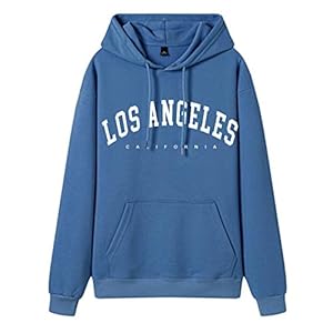 Athletic Hoodies Women Women Casual Fashion Letter Print Hoodie Graphic Drawstring Pullover Preppy Sweatshirt Womens Quilted Pullover