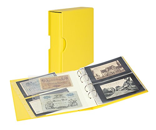 Album billets de banque étui protecteur PUBLICA M Solino jaune pour préserver vos coupures