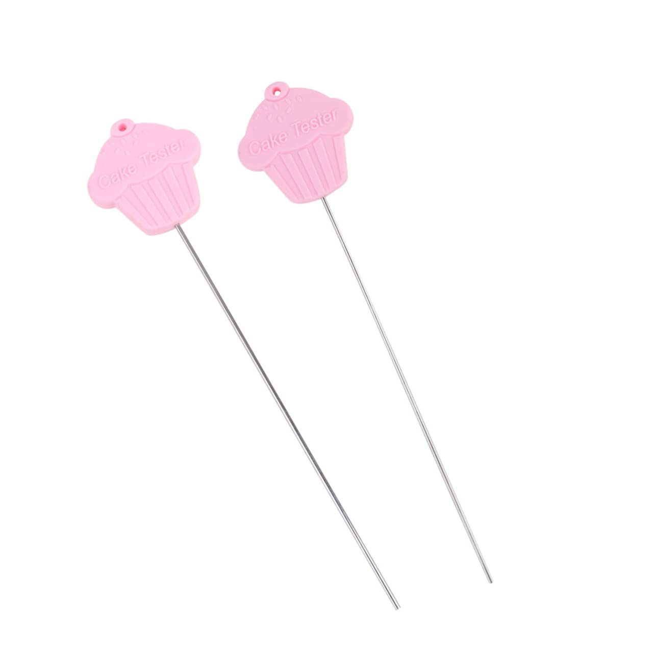 SOLUSTRE 2Pcs Stainless Steel Cake Tester Baking Probe for Cakes Muffins Biscuits DIY Baking Tool Pink Easy to Clean Use