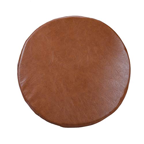 Lominc Round Bar Stool Cushion 12 Inch, Waterproof Vinyl Leather Anti Slip Bar Stool Cover(Stool Cushion Only, No Stool) #TOP2