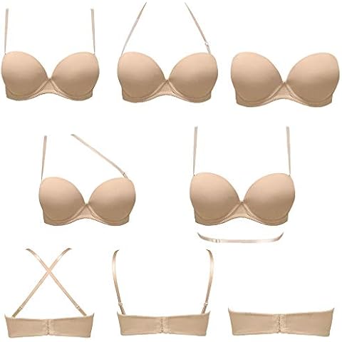 Plusexy Women's Strapless Push Up Bra Cover