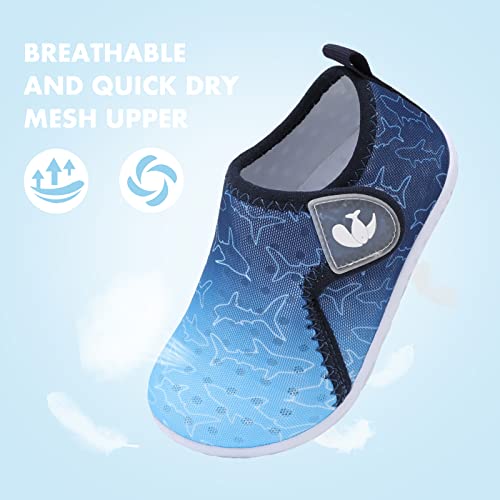 Image of FEETCITY Boys Girls Water Shoes Kids Aqua Socks Quick Dry Barefoot for Beach Swimming Pool