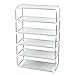 Ruilogod Metal Shell AGD 6 warstw Zdejmowane Buty Rack Storage Organizer Półka