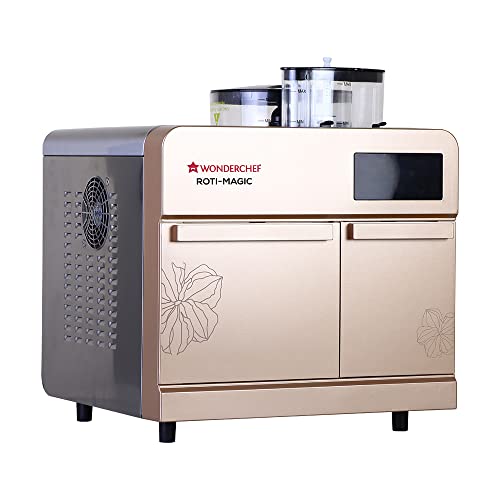 Image of Wonderchef Roti Magic, Fully Automatic Electric Roti Maker Machine for Homemade Hot Fresh Rotis, Dough Kneading, Rolling and Baking, Easy to Use, 12+ rotis in 15 mins, 2-Yr Warranty