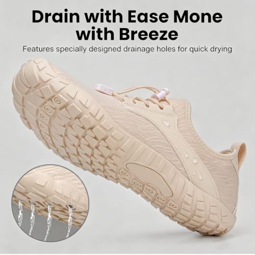 Image of Barefoot Water Shoes for Men Women 2026 Quick Dry Athletic Shoes Non-Slip Wide Toe Aqua Footwear Beach Swim Hiking Kayaking Yoga Outdoor Sport