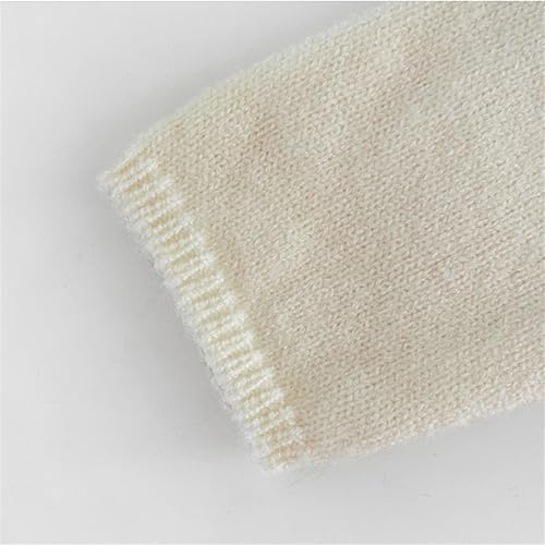 Baby Cardigan for Boys Girls Knit Sweater with Dot Embroidery Crewneck Button Down Cardigan Rolled Cuff Relaxed Fit4