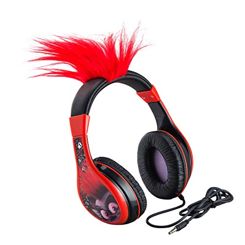 Trolls World Tour Barb Kids Headphones, Glow in The Dark, Stereo Sound, 3.5mm