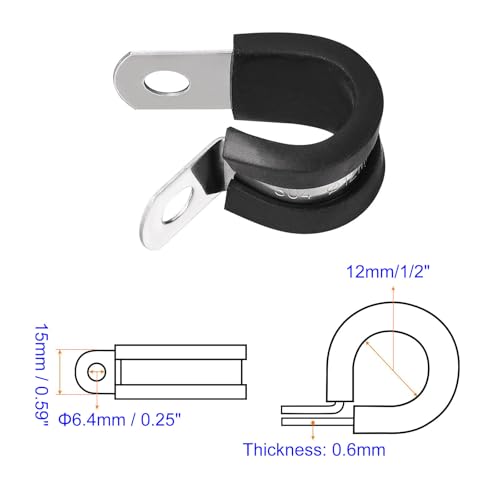 MACHSWON 24Pcs 1/2 Inch(12mm) Cable Clamp - Image 2