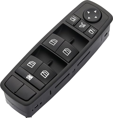 ZAPOSTS Master Power Window Switch fits for Mercedes-Benz GL320,GL350,GL450,GL550,ML320,ML350,ML450,ML500,ML550,ML63 AMG,R320,R350,R500,R63 AMG.Driver Side Control switches OE:2518300290