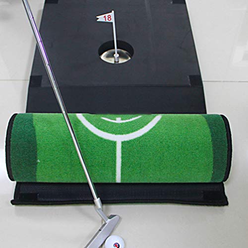 BESPORTBLE Conjunto de Colocação de Golfe para Uso Interno de Colocar Tapete de Prática de Golfe Ver