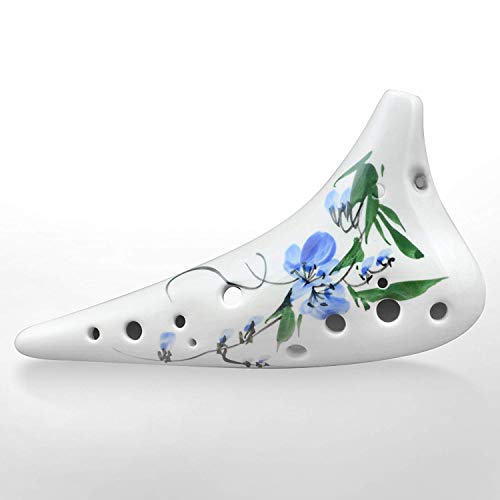 Ocarinawind LT12006 Hand Painting 12 Hole Ocarina, Alto C Ocarina,Ceramic 12 Hole Ocarina  thumb #1