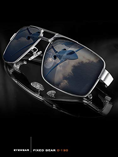 Fixed Gear Sunglasses - C-130 - Titanium with Gray Lenses3