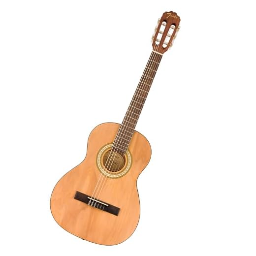 Fender FA-25N 3/4 Size Nylon String Acoustic Guitar, Beginner Guitar, with 2-Year Warranty, Perfect Beginner Guitar for Kids that is Easy on Fingers, Includes 3 Months of Free Lessons, Natural