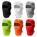 6 Pack Balaclava Ski Face Mask: Cooling Neck Gaiter Full Head Mask Breathable Face Cover Hood Mask Scarf Motorcycle Gator for Men Women Cycling Fishing Running Sun Protection Outdoor, White -  Finvizo