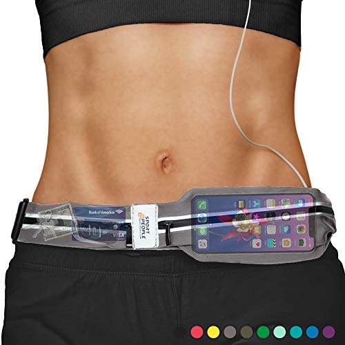 Running Belt USA Patented - Hands-Free Workout Fanny Pack - iPhone X 6