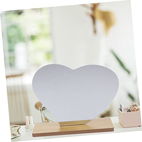 Espejo de maquillaje de escritorio forma corazón irregular miniatura 5