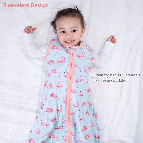 Image of LollyBanks Sleep Sack, 100% Cotton Neutral Baby Sacks, 0.5 TOG Sleep Sacks Lightweight with 2-Way Zipper