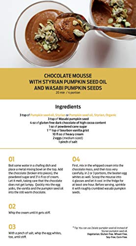 PÖDÖR Premium Styrian Pumpkin Seed Oil - 8.4 fl. Oz. - Cold-Pressed, 100% Natural, Unrefined and Unfiltered, Vegan, Gluten-Free, Non-GMO in Glass Bottle - Thumbnail 6