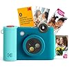 Kodak Smile+ 2-in-1 Digital Instant Print Camera & Wireless Bluetooth Photo Printer - 10MP, Special-Effect Rotating Lens, Zink 2x3” Sticky-Back Photos, Print via Fun App from Smart Devices - Blue