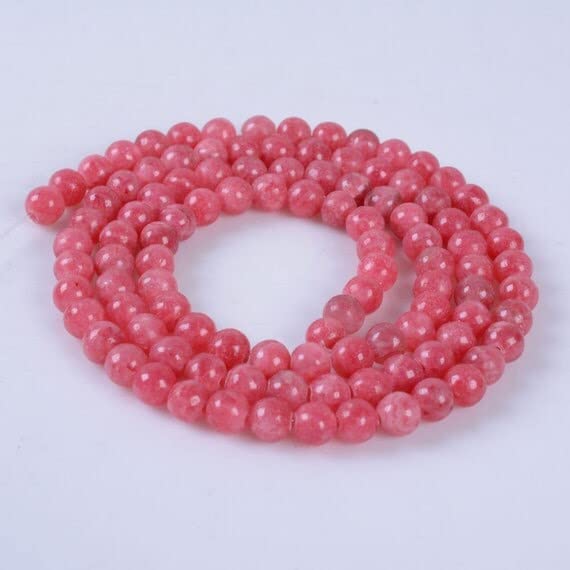 Perles de calcite rouge 4mm pour remplacer les imitations en plastique de vos bijoux