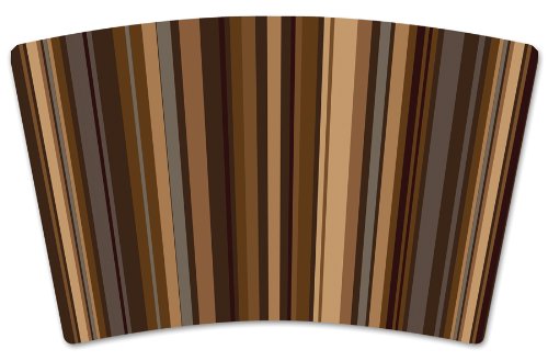 Mugzie brand 20 Ounce Cocktail Shaker with Insulated Wetsuit Cover - Espresso Lines