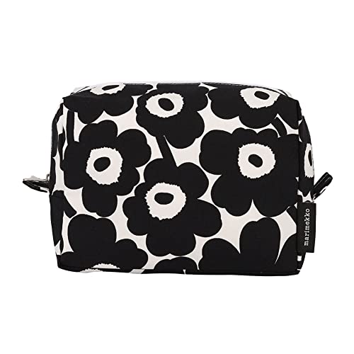 [ マリメッコ ] Marimekko ポーチ 化粧ポーチ コスメポーチ 小物入れ 071295-190 ホワイト／ブラック ミニウニッコ かわいい 北欧 Vilja Mini Unikko cosmetic bag white, black [並行輸入品]