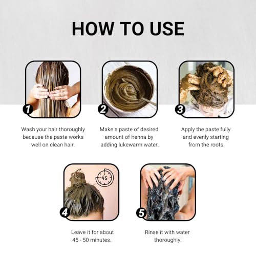 Indus Valley Bio Organic Natural Henna Hair Color Soft Black 100gm| 100% Gray Hair Coverage And Long Lasting Hair Dye | Vegan and Cruelty-Free