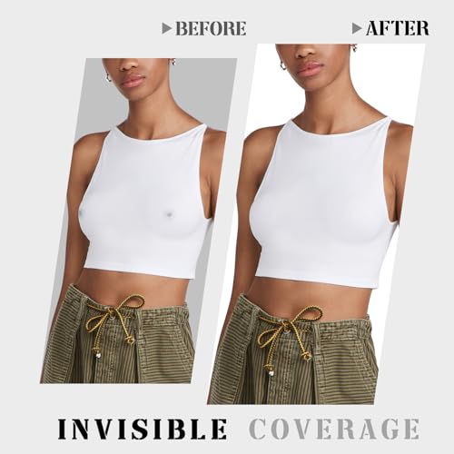 VOCH GALA Nipple Covers for Women with Reliable Stickiness, Invisible Seamless Pasties, Reusable with Portable Storage Box3
