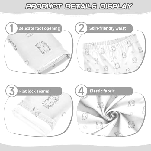 Beer Mug Girls Leggings,Workout Leggings for Girls Toddler Athletic Leggings Size for 3-10T3