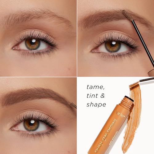tarte inc. tarte busy gal tinted brow gel – 3-in-1 Waterproof Longwear Eyebrow Gel to Shape, Nourish and Condition, Tint & Set Brows, Vegan & Cruelty