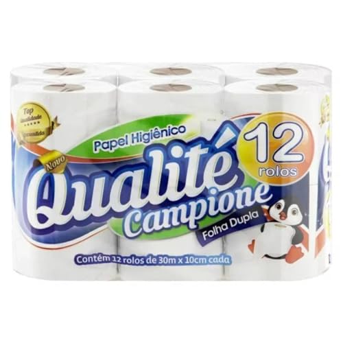 Papel Higiênico Pague 11 leve 12 Rolos Folha Dupla 30M - Qualité ...