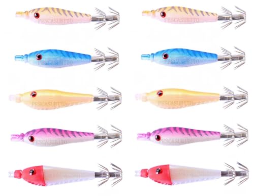  Kit 10 Tataki Oppai Fluo Pesca Calamari Calamaro Totanare